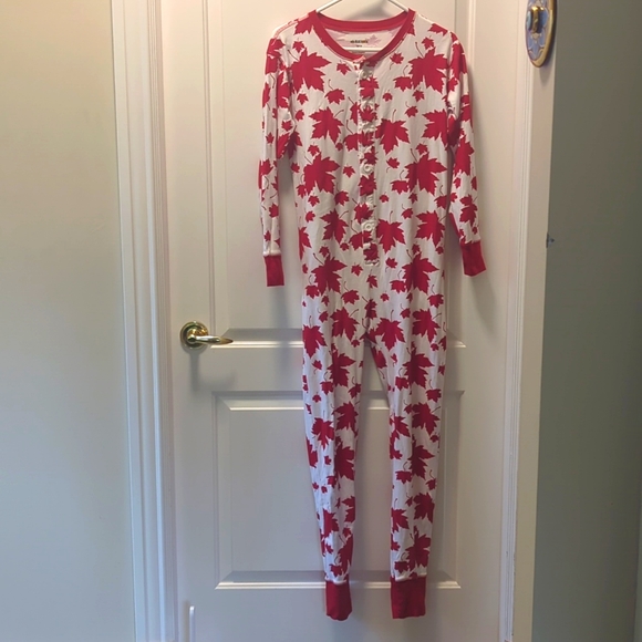 Canadian onesie maple leaves by Little Blue House size xs - Picture 1 of 10